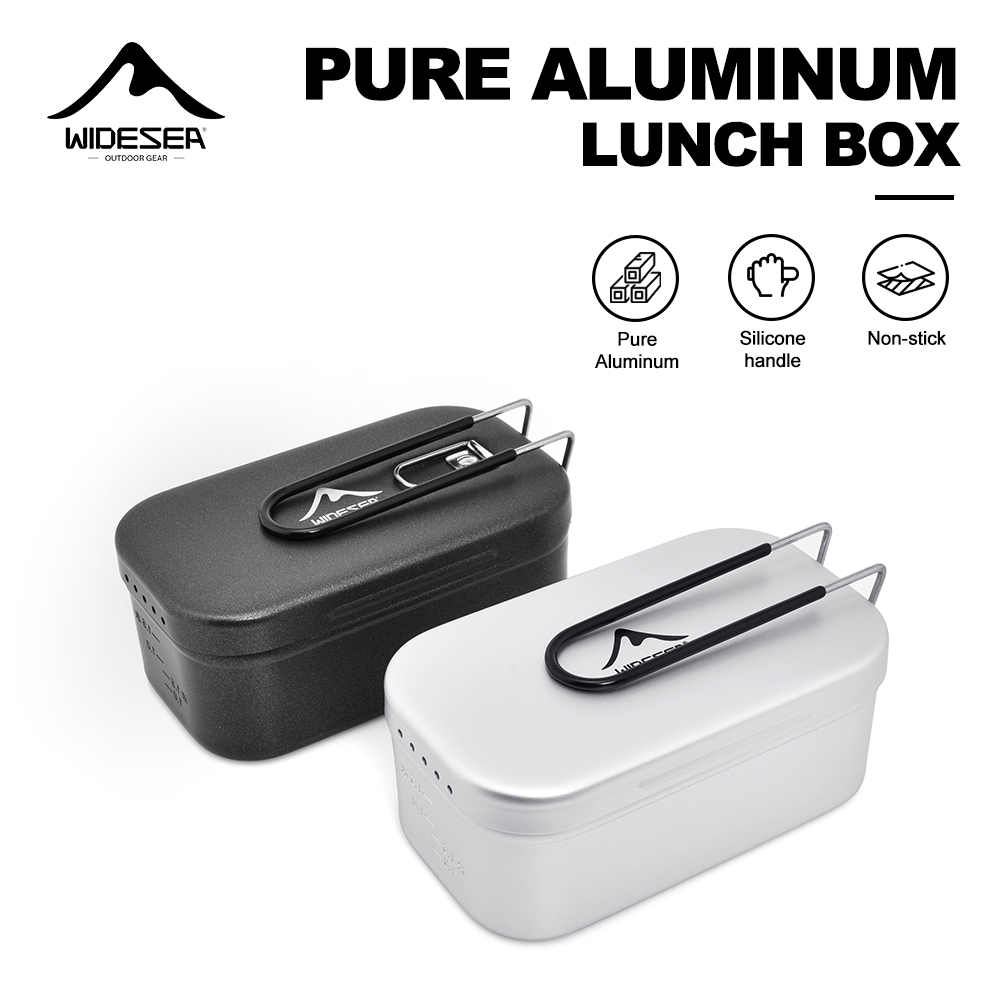 Camping Cooking Candle - Boîte à déjeuner en aluminium pur