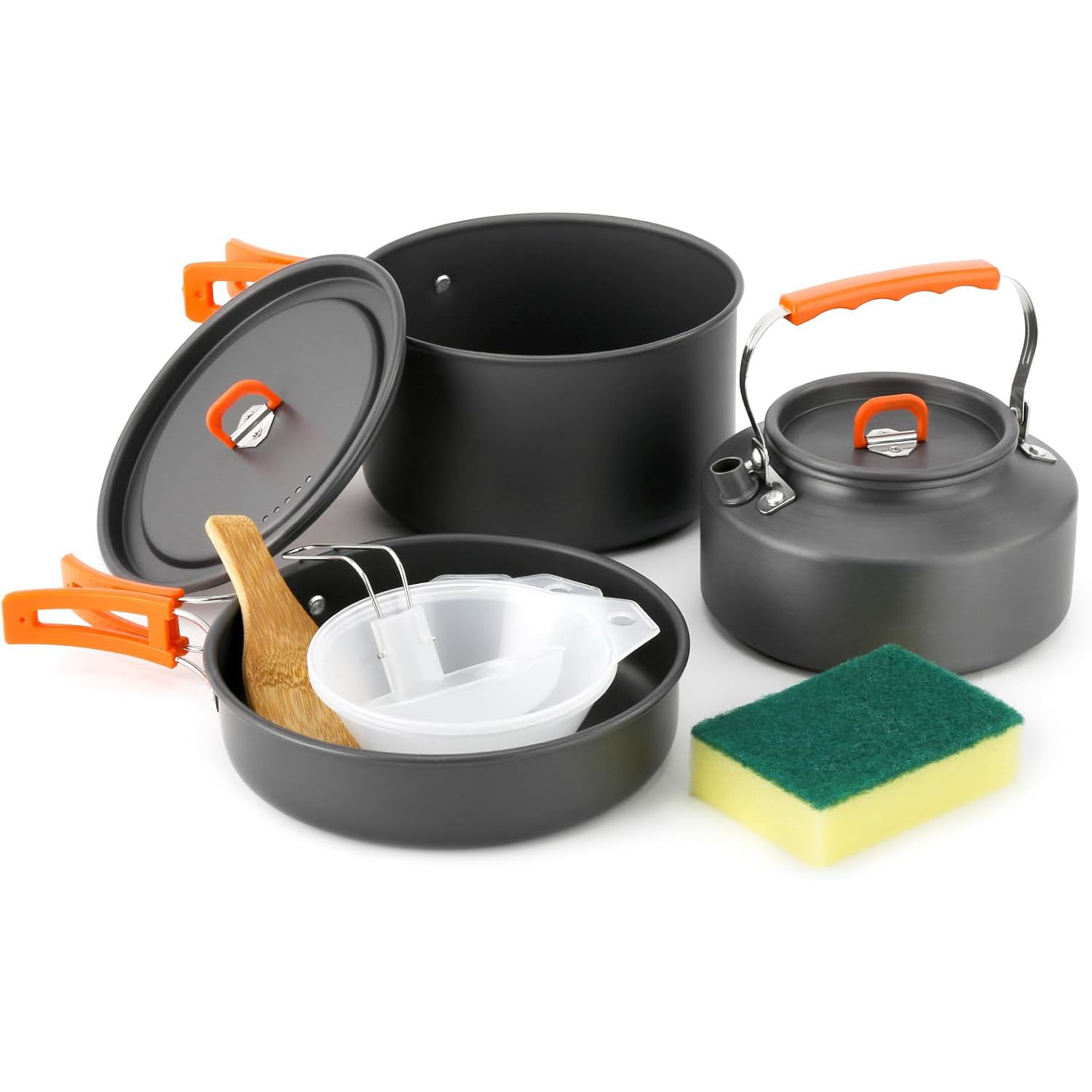 Camping Cooking Set With Kettle - Ustensiles de cuisine de camping, ensemble
