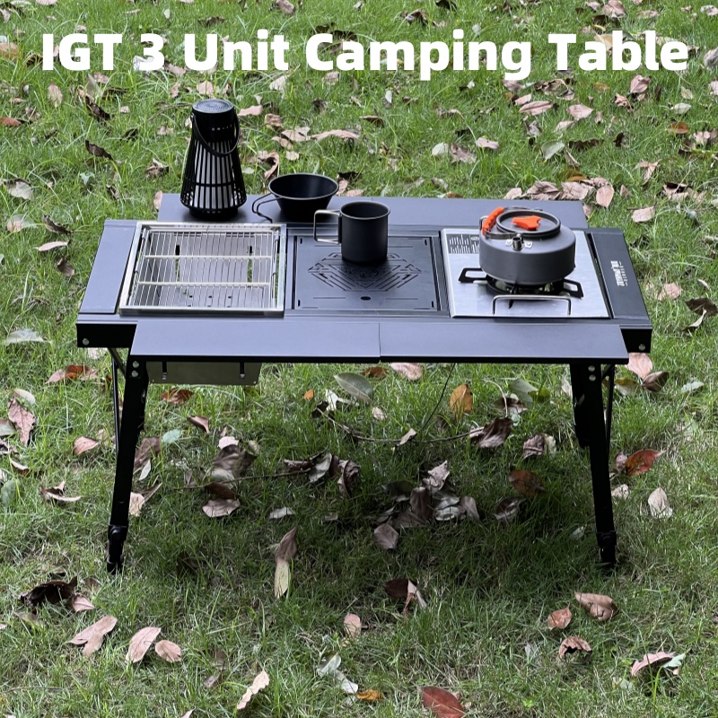 Camping Outdoor Cooking Table - Table multifonctionnelle pour Barbecue détachable, Table