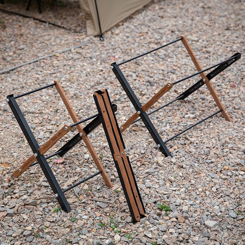 Camping Outdoor Cooking Table - Tables de camping pliantes portables, panier