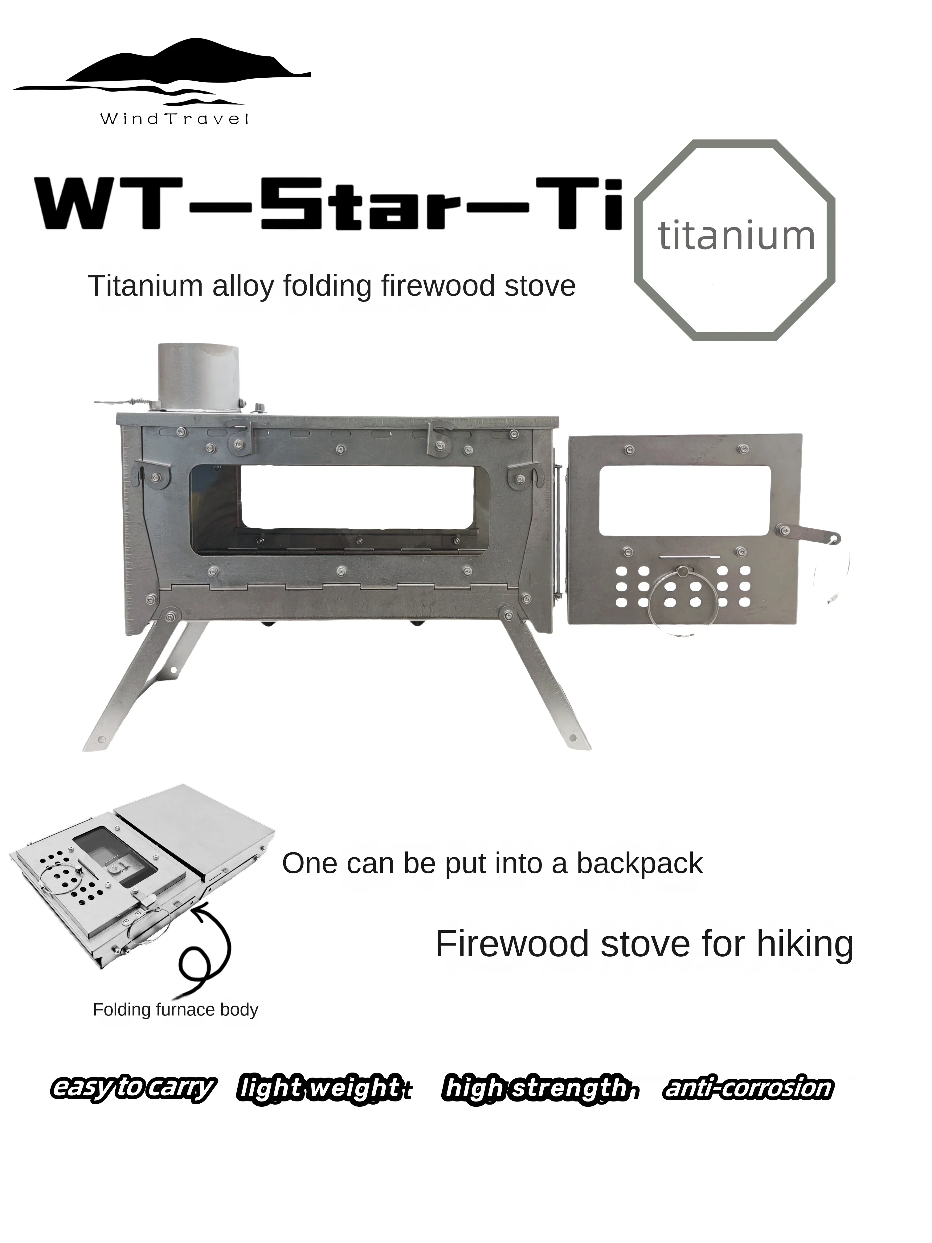 Camping Cooking Device - WT Star-Poêle à bois de chauffage