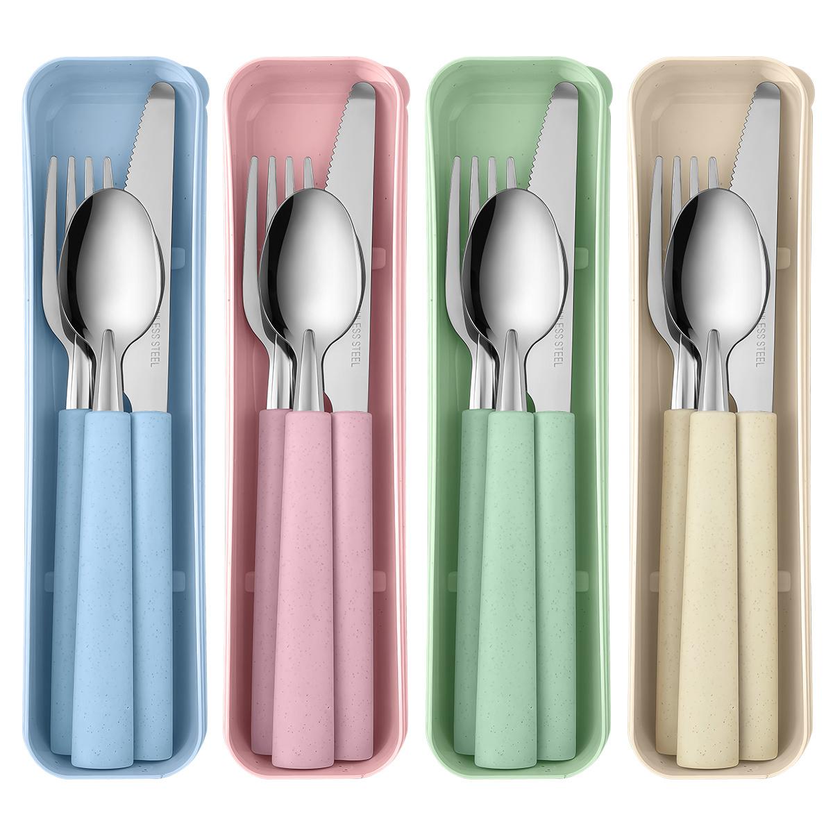 Camping Cooking Knife Set - 1 ensemble de couverts portables en