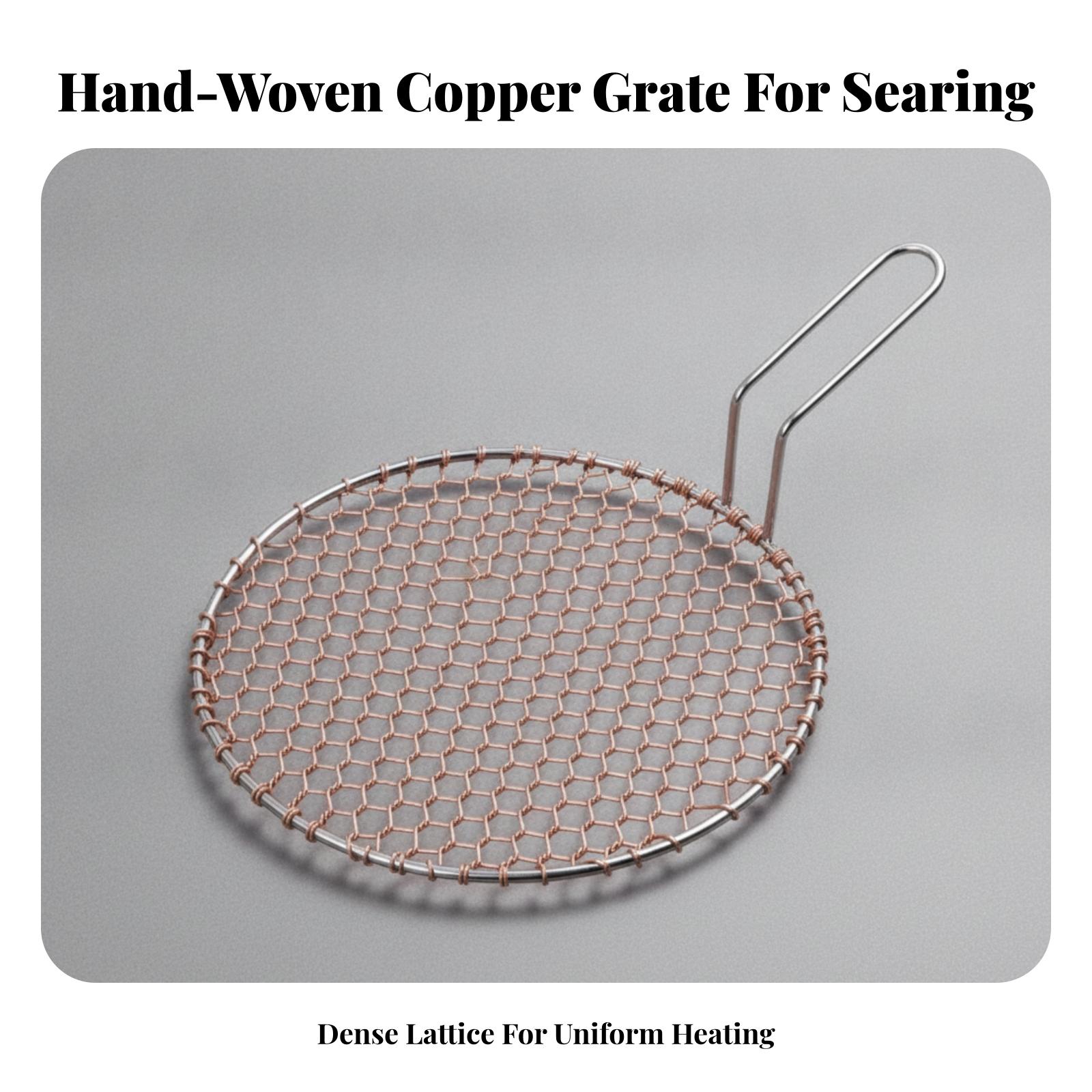 Grille ronde en cuivre portabl - Camping Cooking Area avis et prix