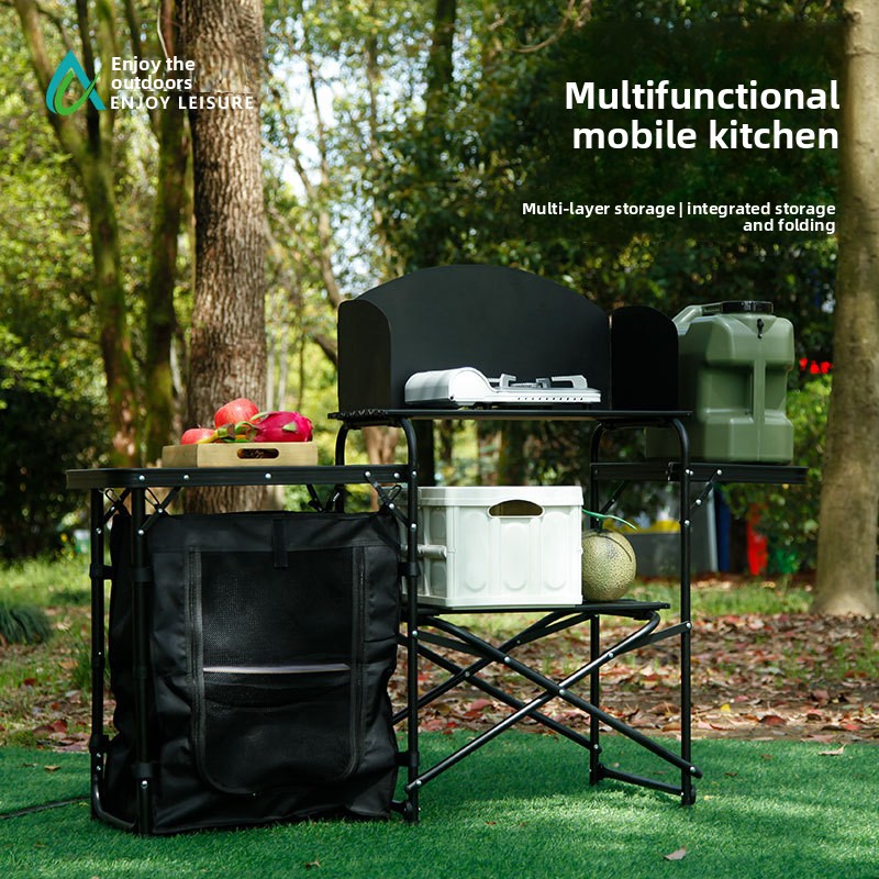 Table de camping pliante multi - Camping Outdoor Cooking Table avis et prix