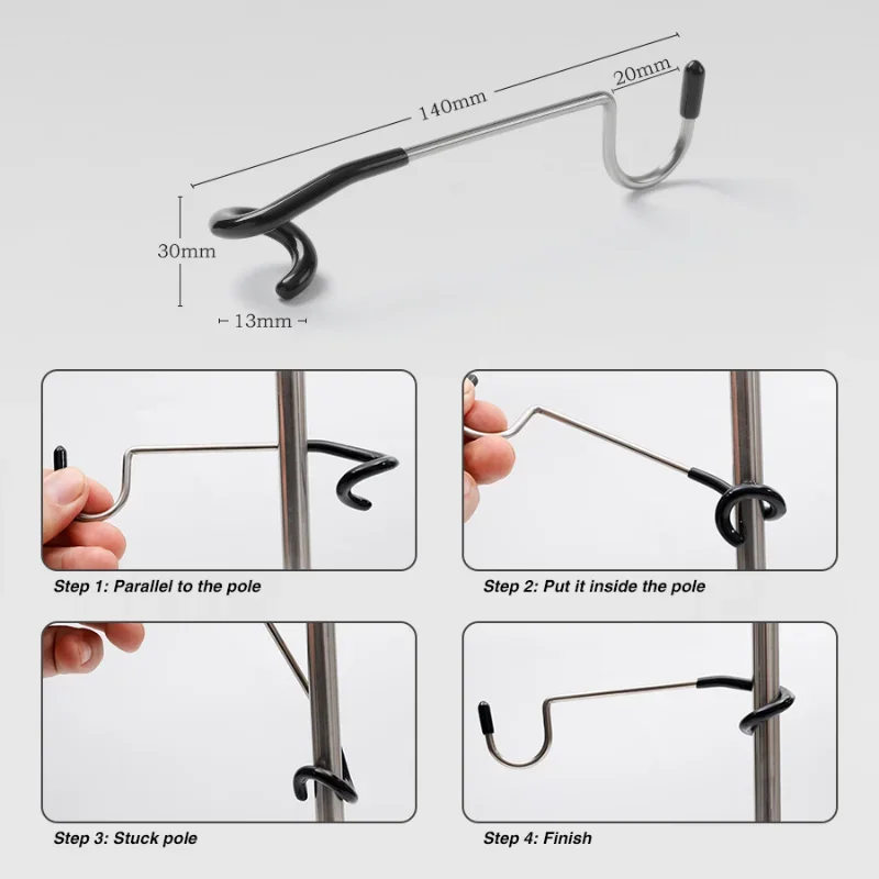 Crochets de poteau de lampe de - Camping Cooking Hanger avis et prix