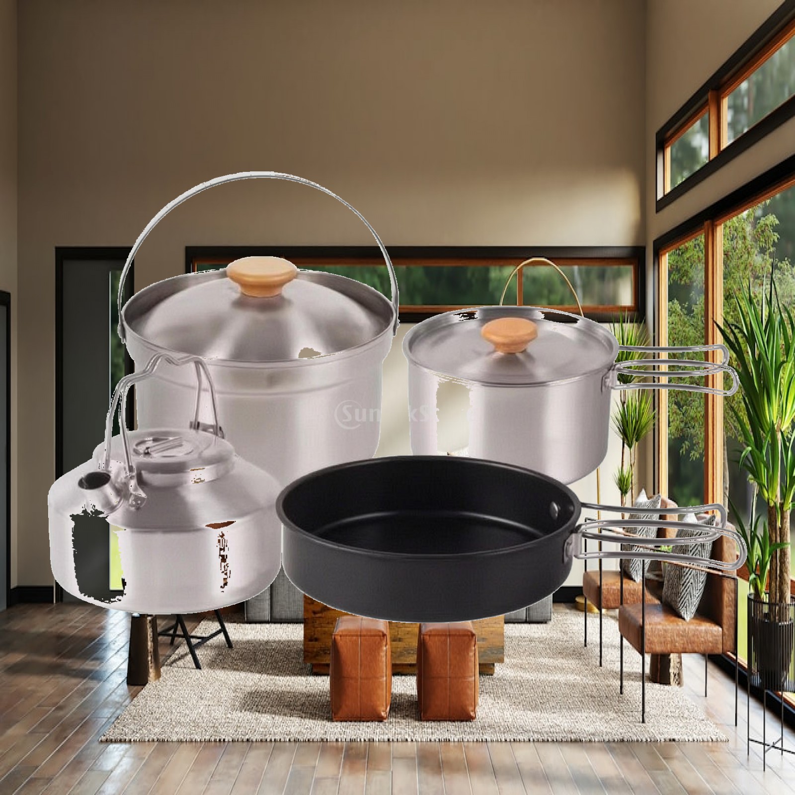 Ensemble de cuisine de camping - Camping Cooking Set With Kettle avis et prix