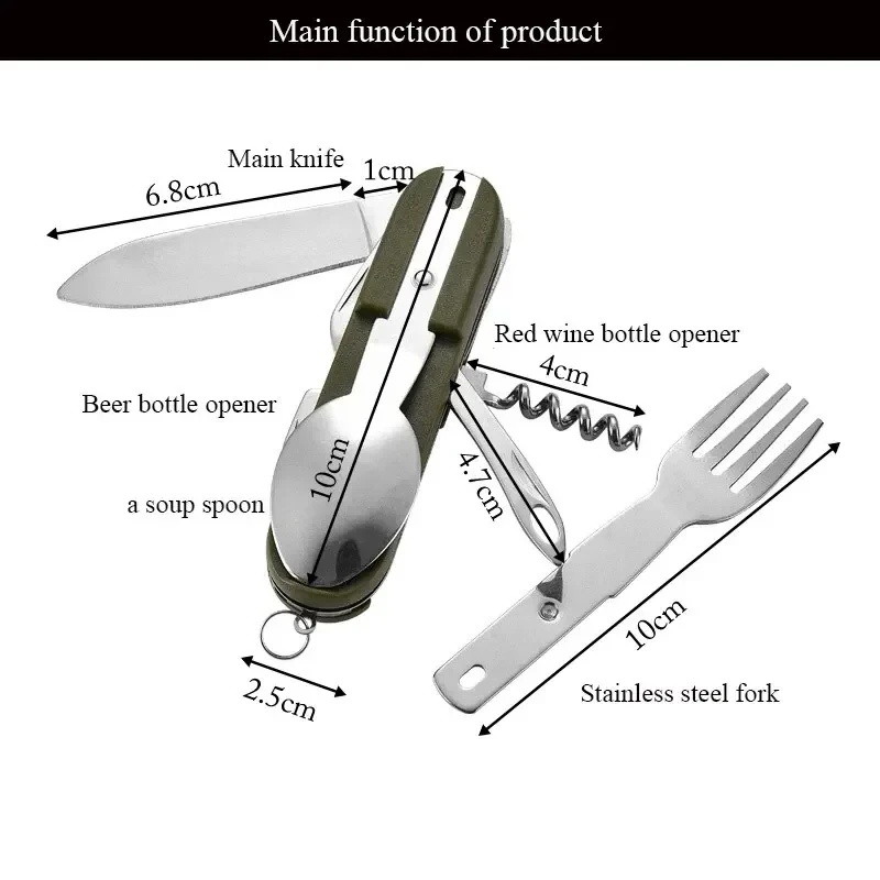 Ensemble de couverts de campin - Camping Cooking Knife Set avis et prix