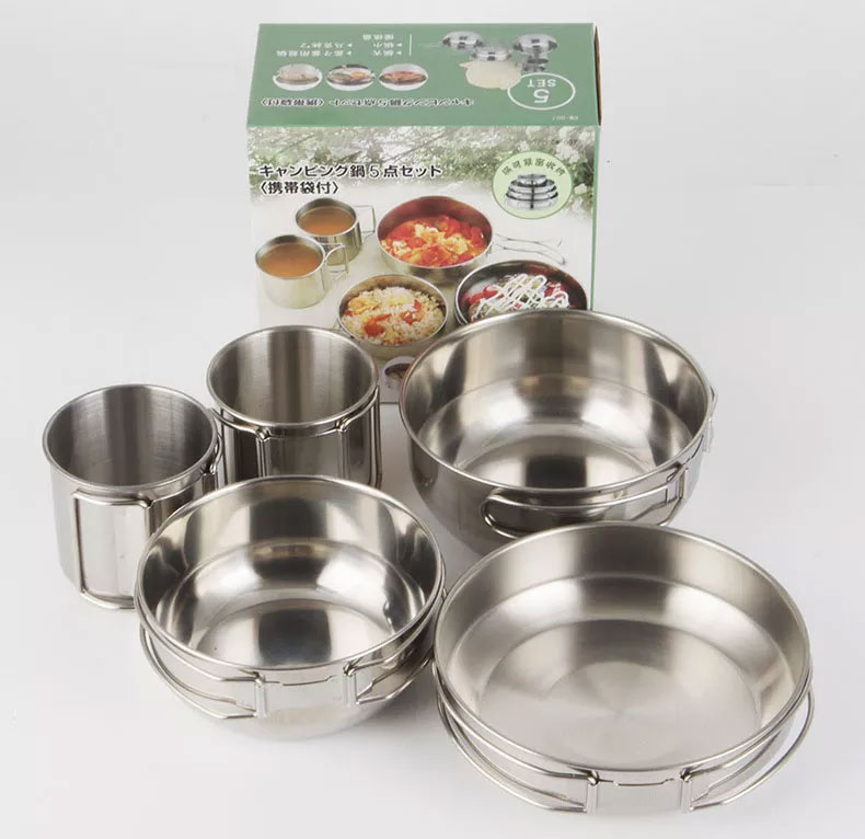 Ensemble de casseroles et poêl - Camping Cooking Box Set avis et prix