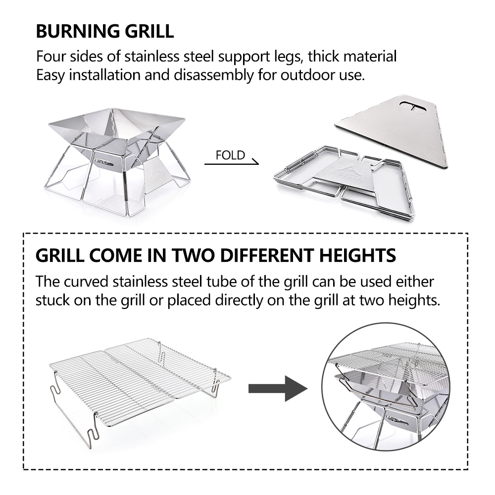 Widesea – gril de Camping coup - Camping Cooking Device avis et prix