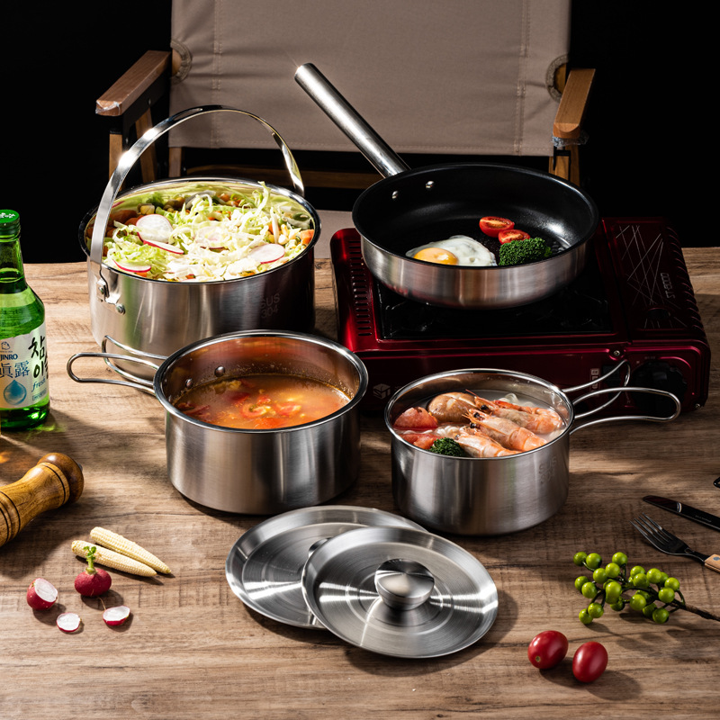 Ensemble de cuisine portable p - Camping Cooking Box Set avis et prix
