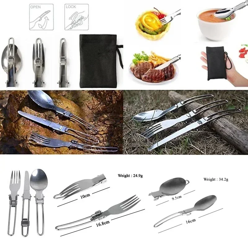 Nouveau Pot de Camping Portabl - Camping Cooking Knife Set avis et prix