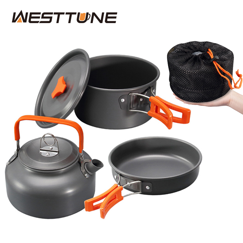 WESTTUNE – Kit d'ustensiles de - Camping Cooking Set With Kettle avis et prix
