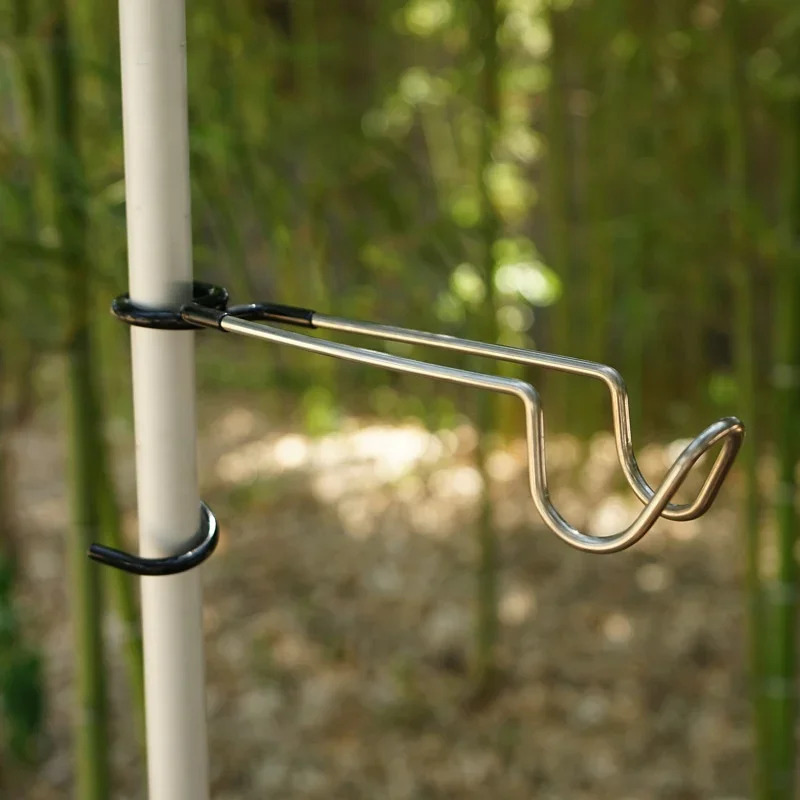 Support de lampe portable en a - Camping Cooking Hanger avis et prix