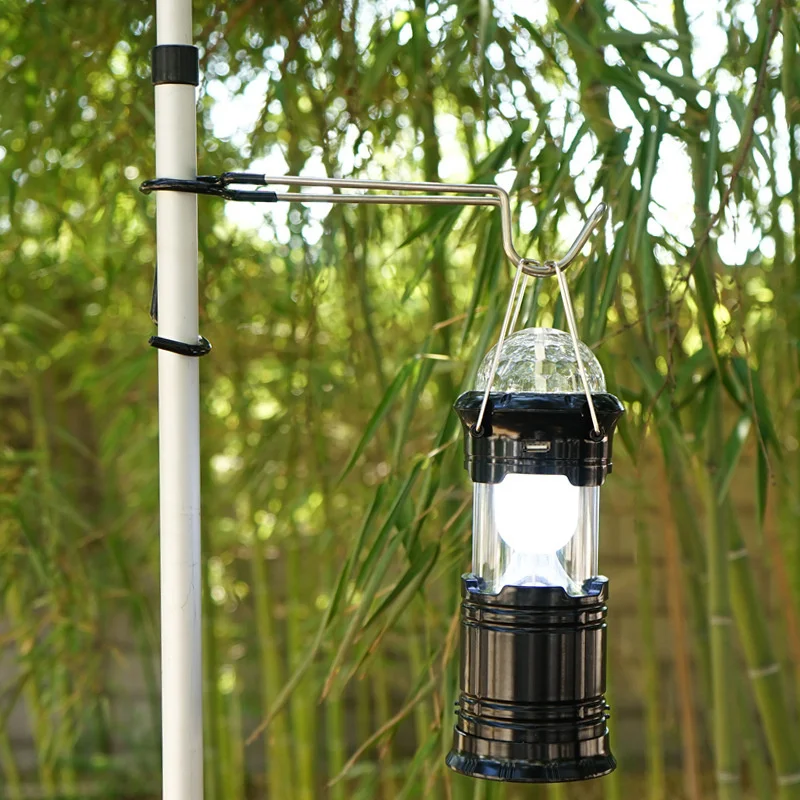 Support de lampe portable en a - Camping Cooking Hanger avis et prix
