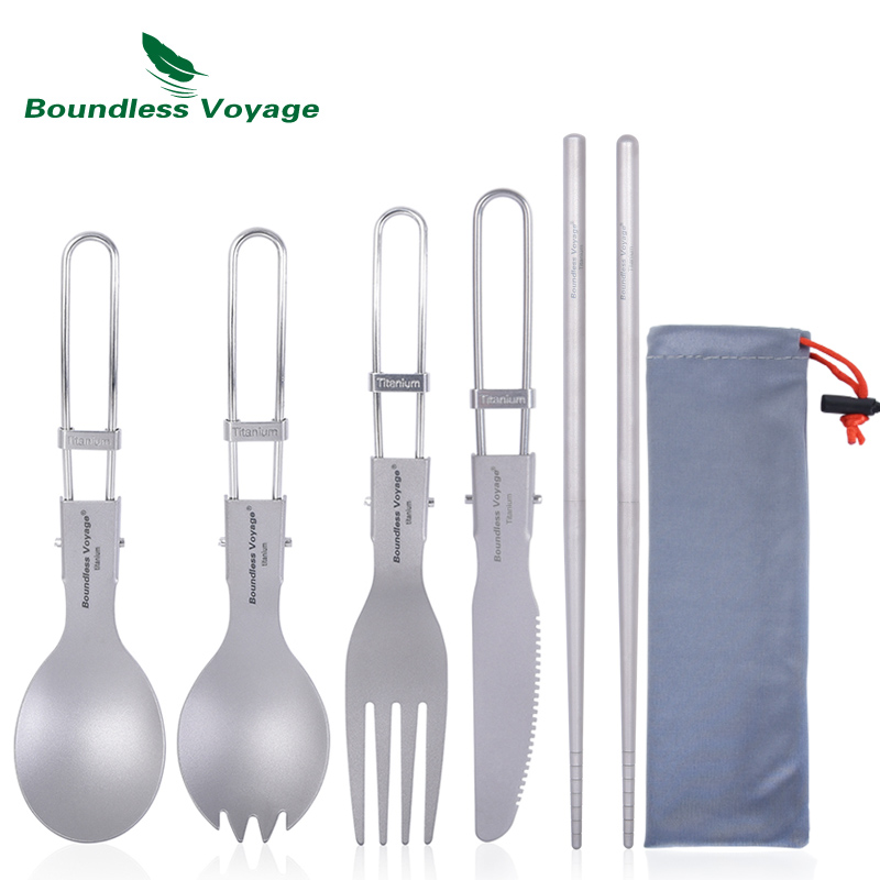 Couverts de Camping en titane, - Camping Cooking Knife Set avis et prix
