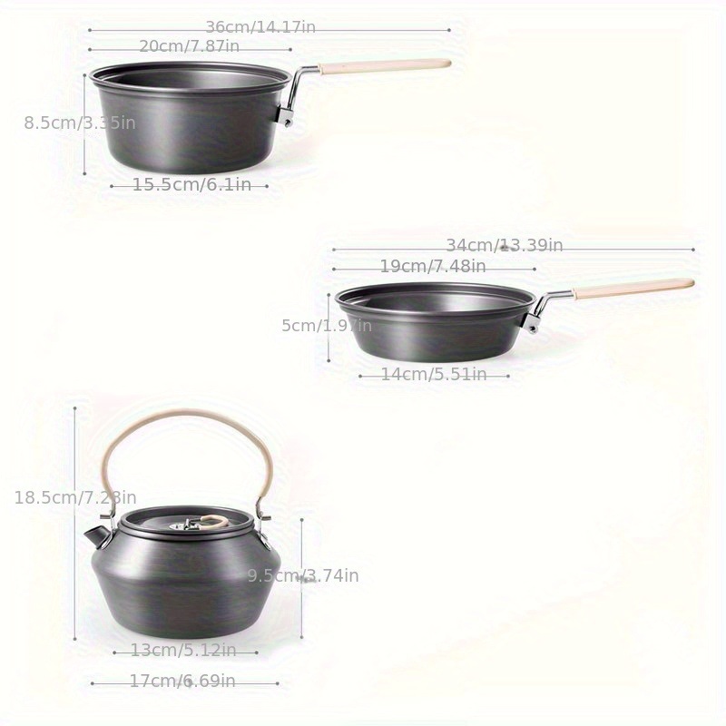 Ensemble de théière d'extérieu - Camping Cooking Set With Kettle avis et prix