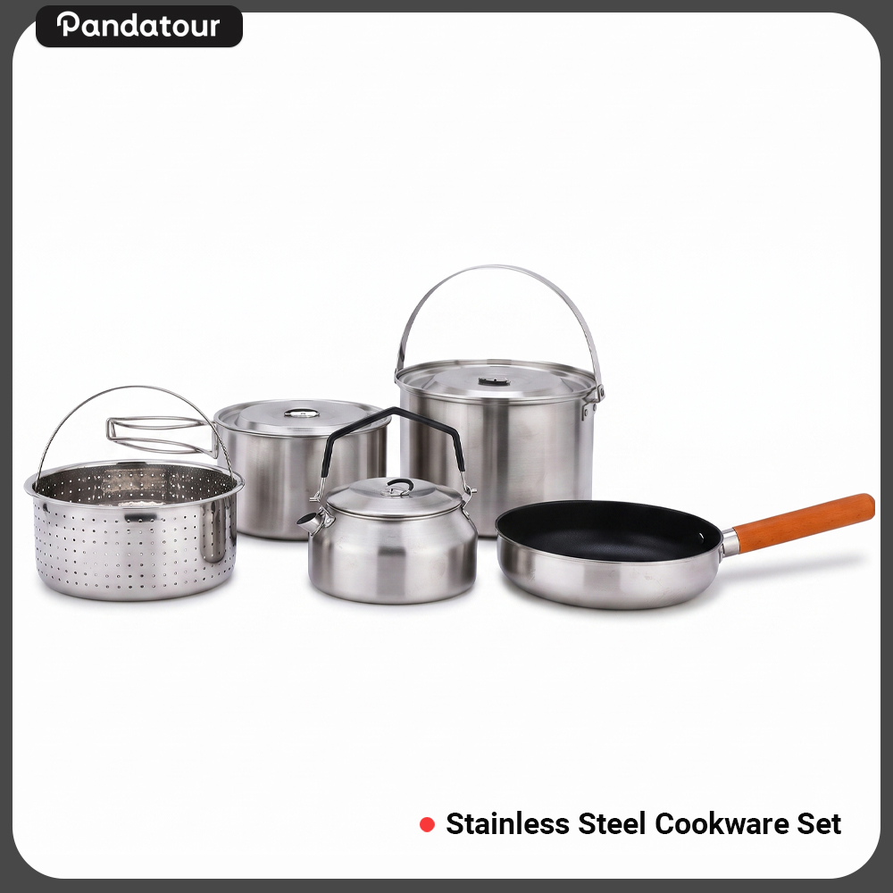 Ensemble de cuisine Pandatour  - Camping Cooking Griddle avis et prix