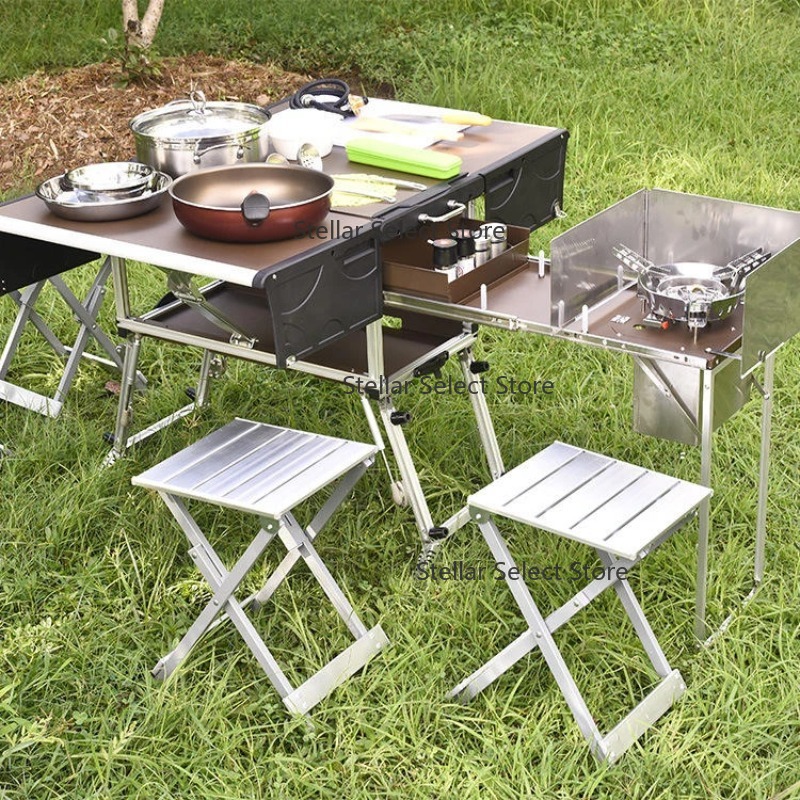 Ensemble complet de cuisine ex - Camping Cooking Box Set avis et prix