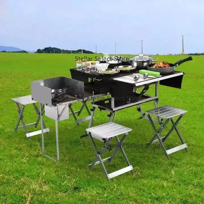 Ensemble complet de cuisine ex - Camping Cooking Box Set avis et prix