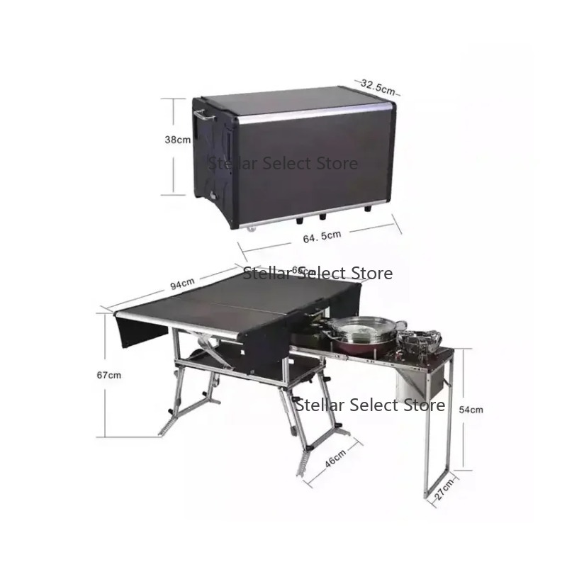 Ensemble complet de cuisine ex - Camping Cooking Box Set avis et prix