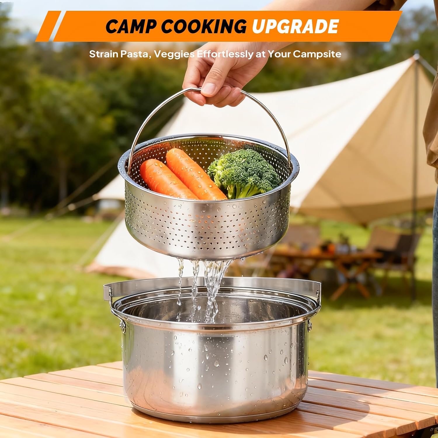 Ensemble de 6 ustensiles de cu - Camping Cooking Set With Kettle avis et prix