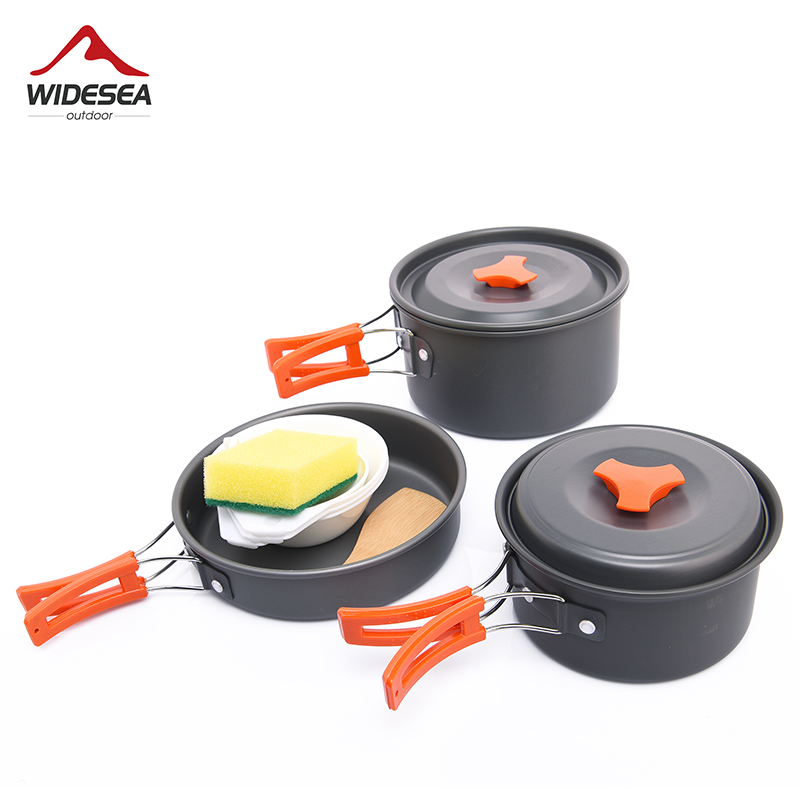 Widesea Camping ensemble d'ust - Camping Cooking Set With Kettle avis et prix