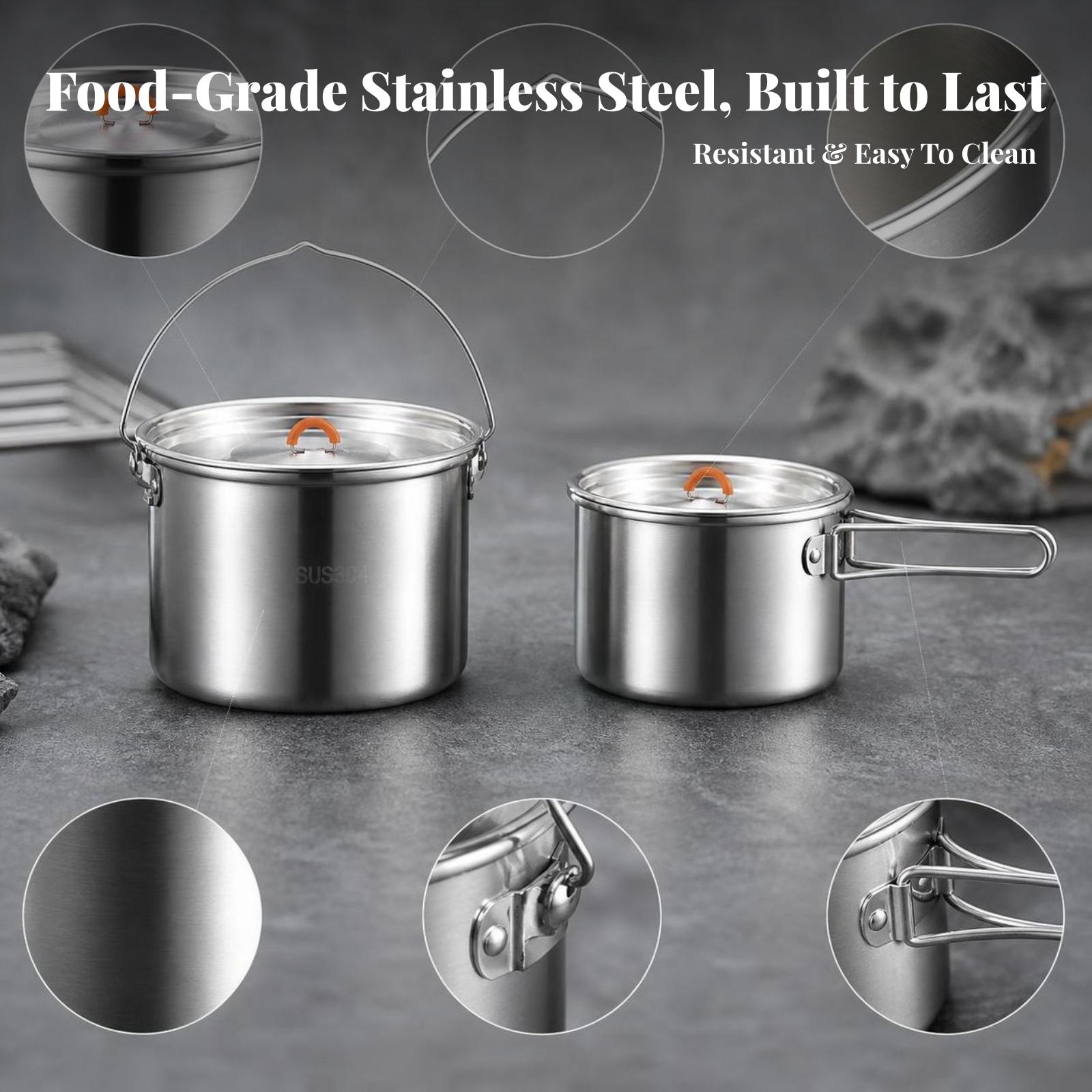 Bouilloire de cuisine d'extéri - Camping Cooking Set With Kettle avis et prix