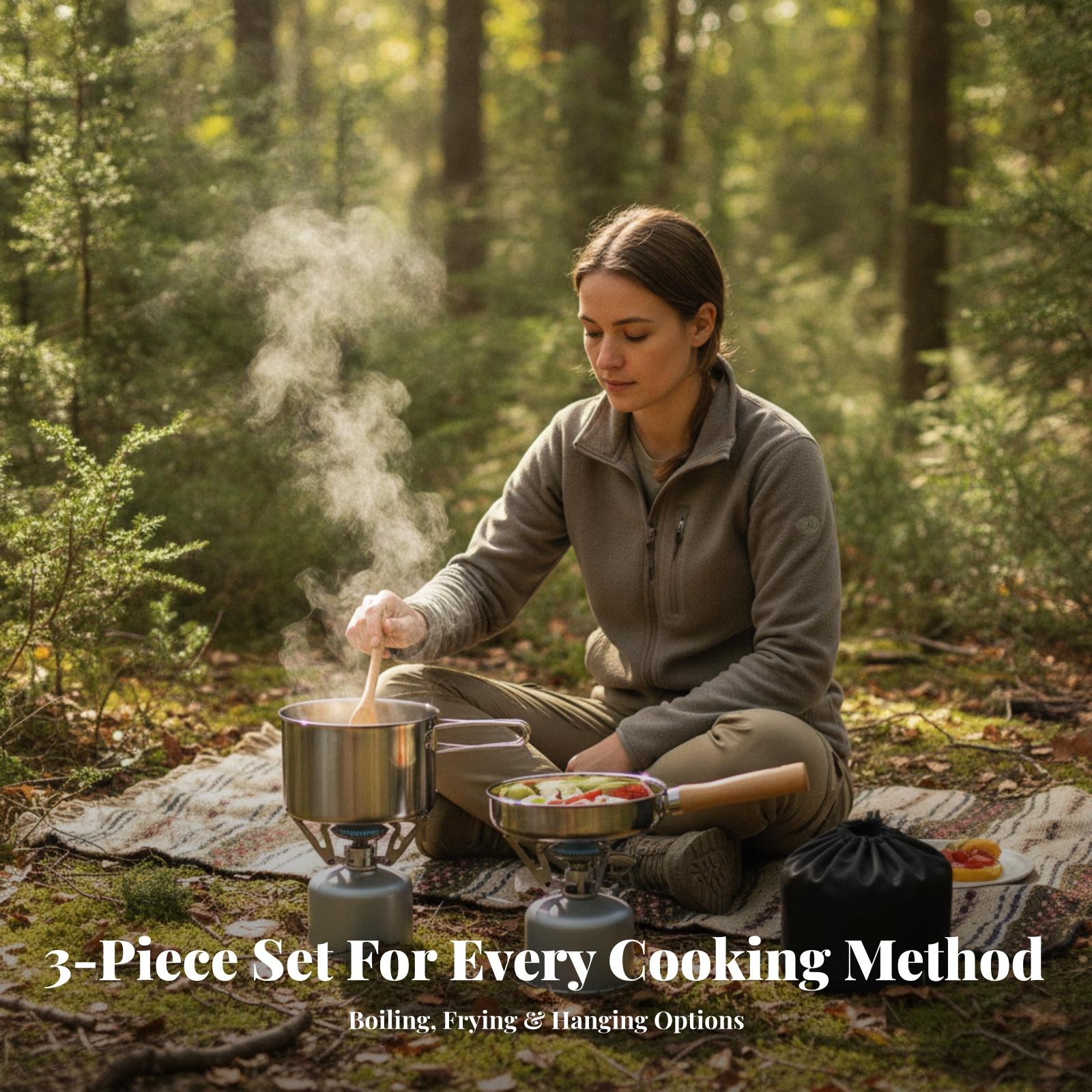 Bouilloire de cuisine d'extéri - Camping Cooking Set With Kettle avis et prix