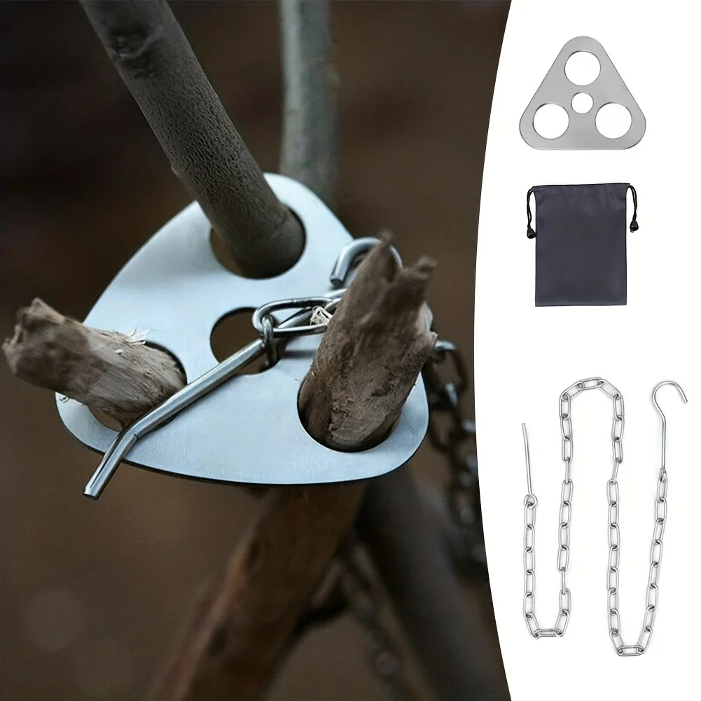 Trépied pour barbecue en plein - Camping Cooking Hanger avis et prix